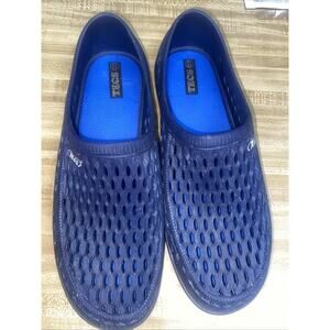 Hypard Tecs Men's Relax Aqua Tecs Garden Shoes Dark Navy Sz 12 Slip On